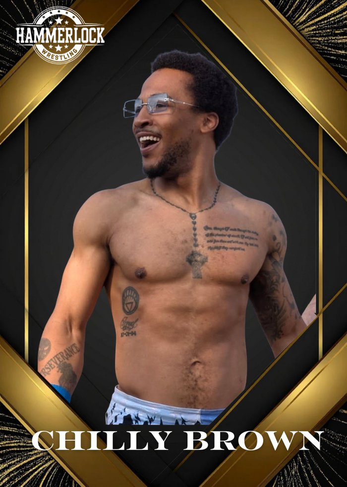 Chilly Brown Hammerlock Wrestling trading card
