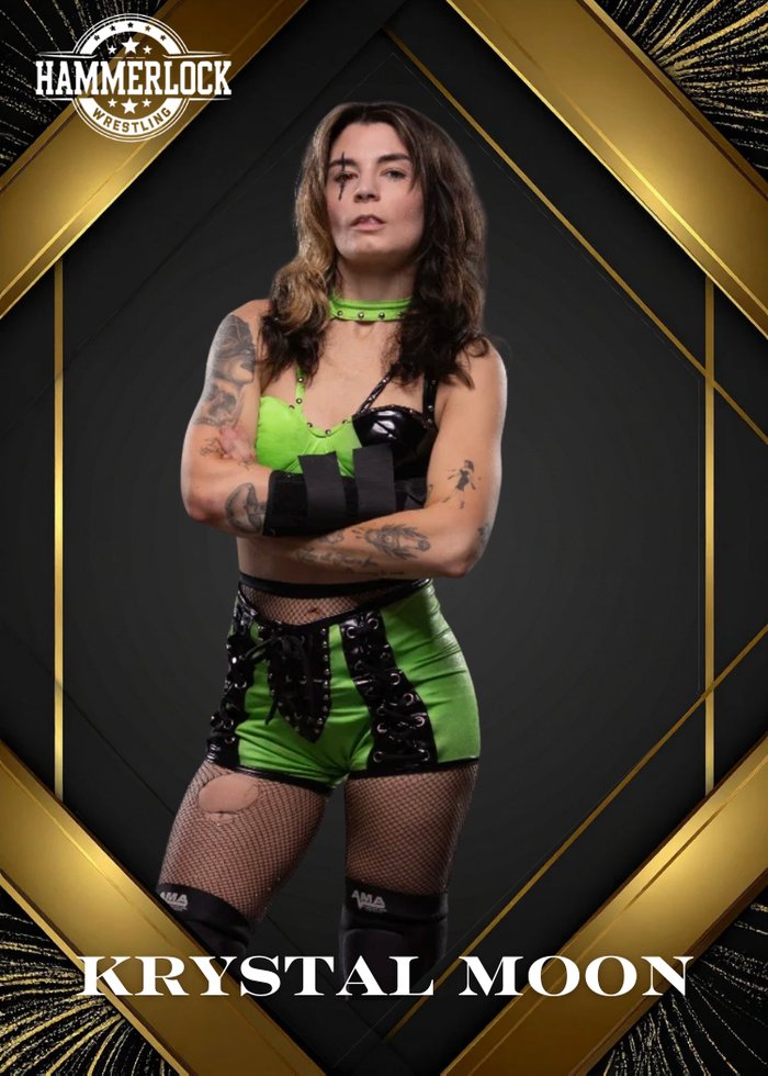 Krystal Moon Hammerlock Wrestling trading card