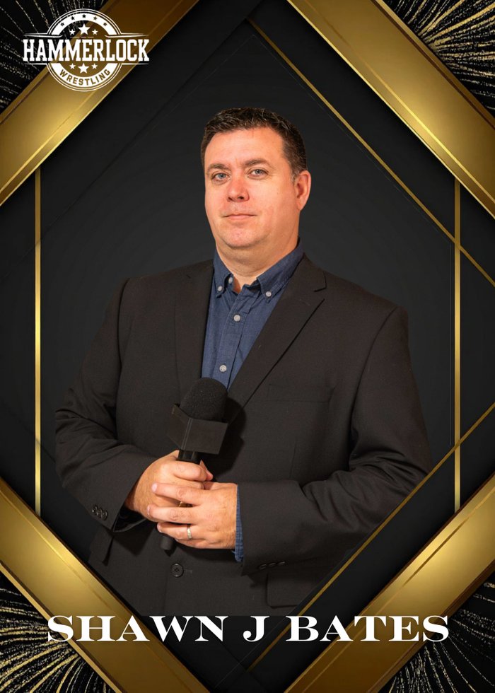 Shawn J Bates Hammerlock Wrestling trading card